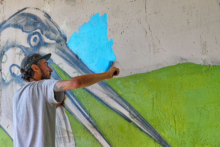 Graffiti-Art in viaduct/tunneltje onder de A12_05